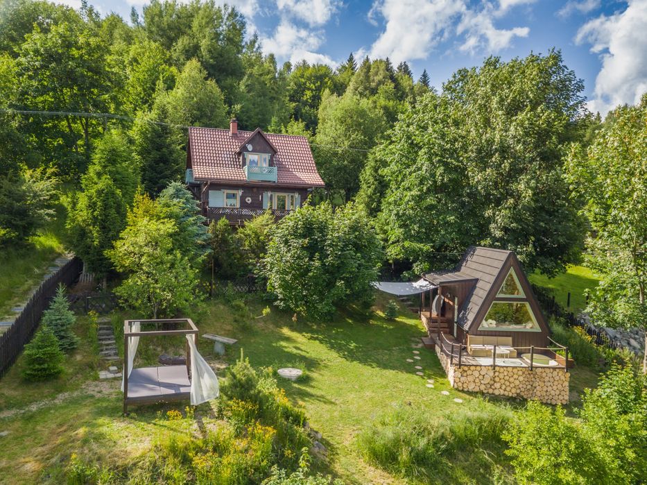 Urokliwy domek tiny house BALIA, WIDOK Babia Góra