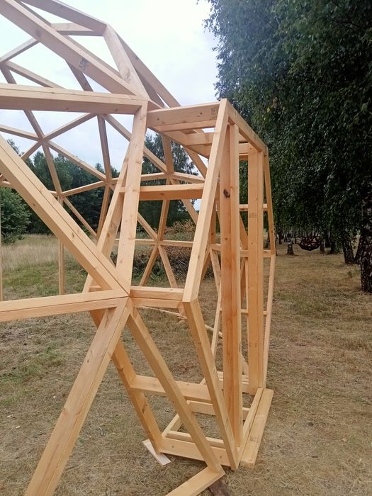 Kopuła geodezyjna, dom kopułowy 35m2.