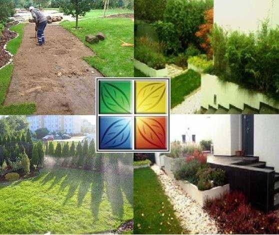 Zakładanie Ogrodów Systemy Nawadniania Zraszacze Trawniki z Rolki Siew