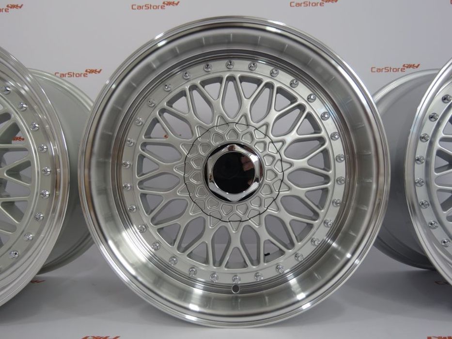 Jantes Look BBS RS 17 x 7.5 + 8.5 et 35 5x112 + 5x120 Silver