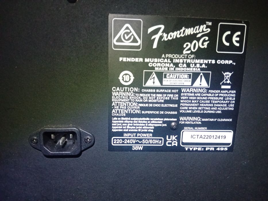 Amplificador Frontman 20G