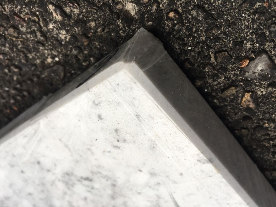 Parapet biały konglomerat marmurowy 72/32/2cm nowy