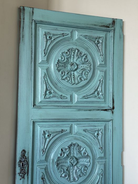 Antiga porta de madeira para decoração 135x50cm