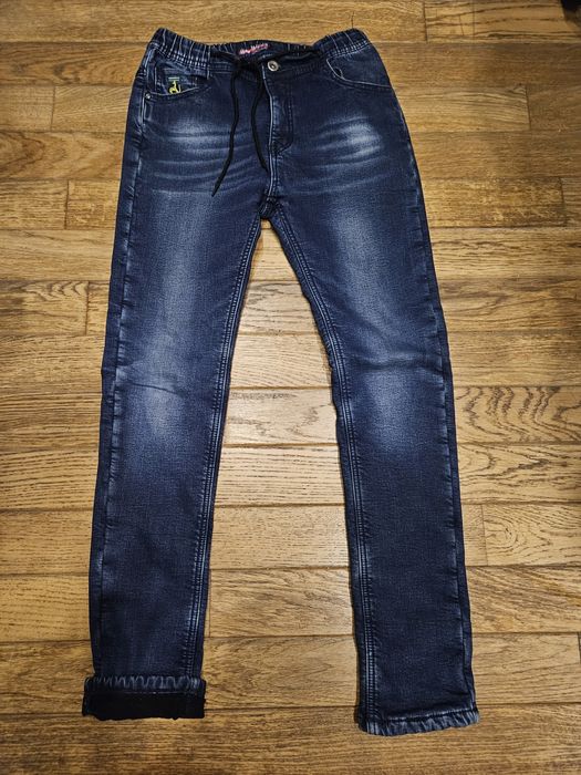 Джинсы на флисе р.164
