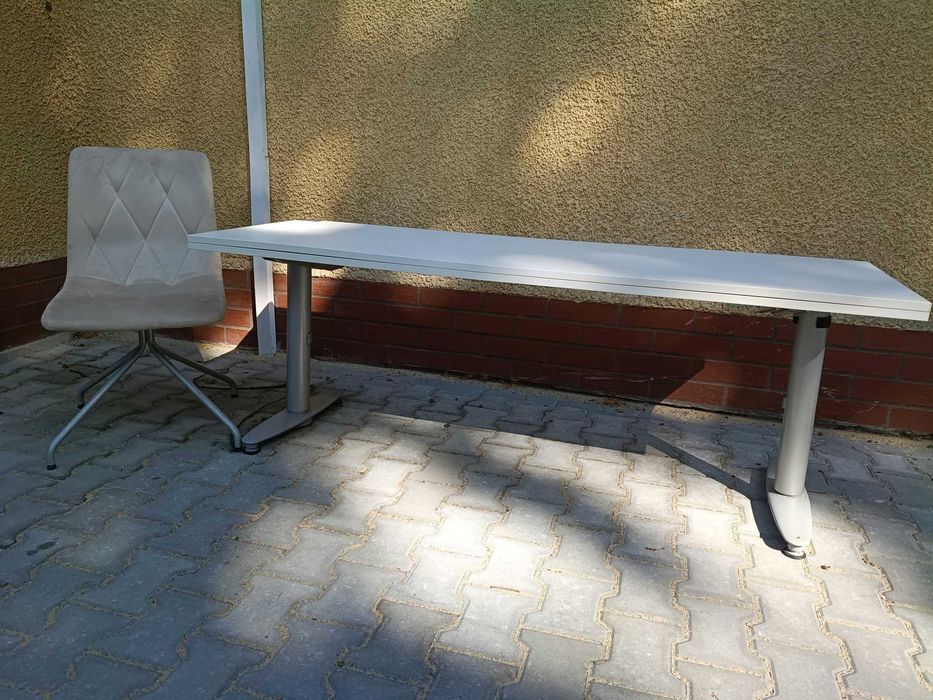 Biurko biurowe  białe 170x57  biurka  biuro dom pokój praca zdalna
