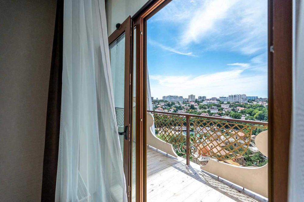 Аренда квартиры посуточно/долгосрочно в Аркадии джакузи/ террасой/1013