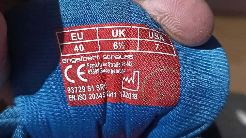 Buty robocze ENGELBERT STRAUSS TEGMEN S1 SRC r.40 stan bardzo dobry