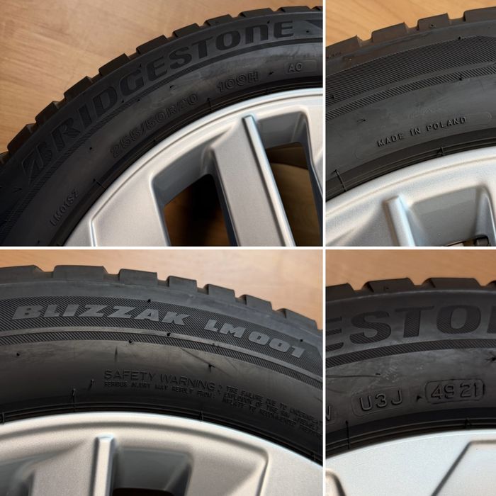 Колеса Audi R20 255/50 Bridgestone Q7 Q8 Etron VW Touareg зимові шини