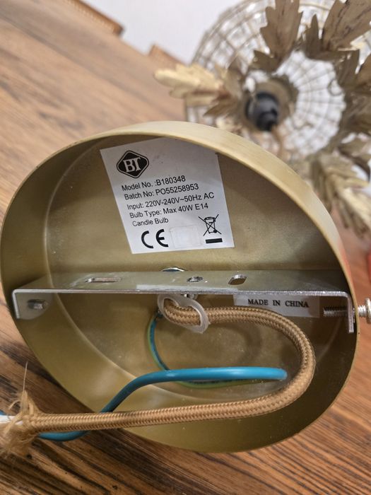 Lampa wisząca złota kryształ ananas żyrandol