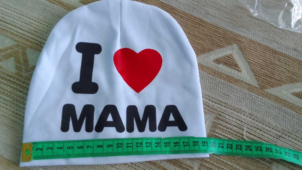 Czapka na wiosnę NOWA bawełna 19cm