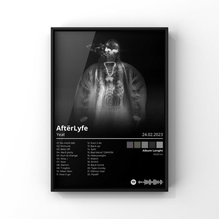Yeat Album After Lyfe Nowy Plakat Bez Ramki A3 42x30 cm