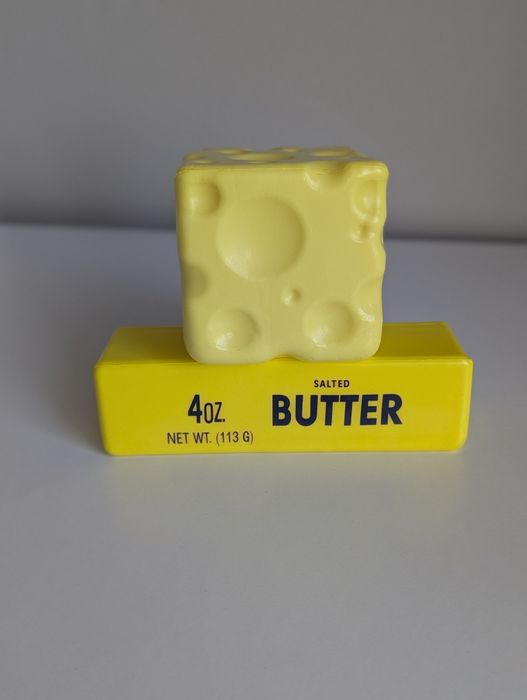 Сквіш Масло Butter Squishy  антистрес  13 см Шоколад Сквіш сир