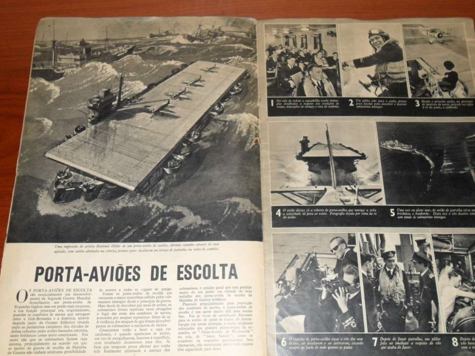 Revistas dos anos 40 sobre a Segunda Grande Guerra