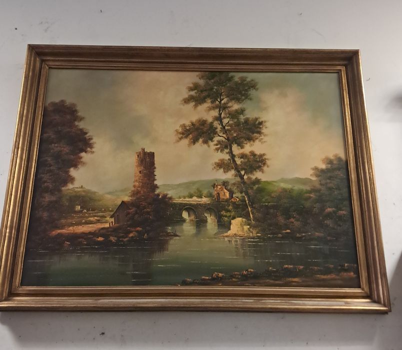 Quadro oleo M.Silva
