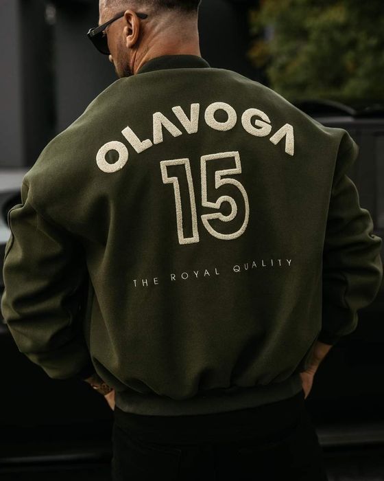 Kurtka bomberka męska Olavoga BASEBALL Men khaki M L