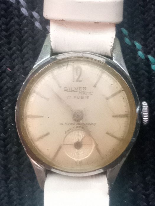 Relógio SILVER MATIC 17 RUBIS original década 1940 a  1970