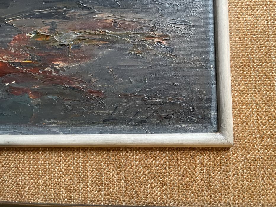 Quadro antigo com motivos náuticos