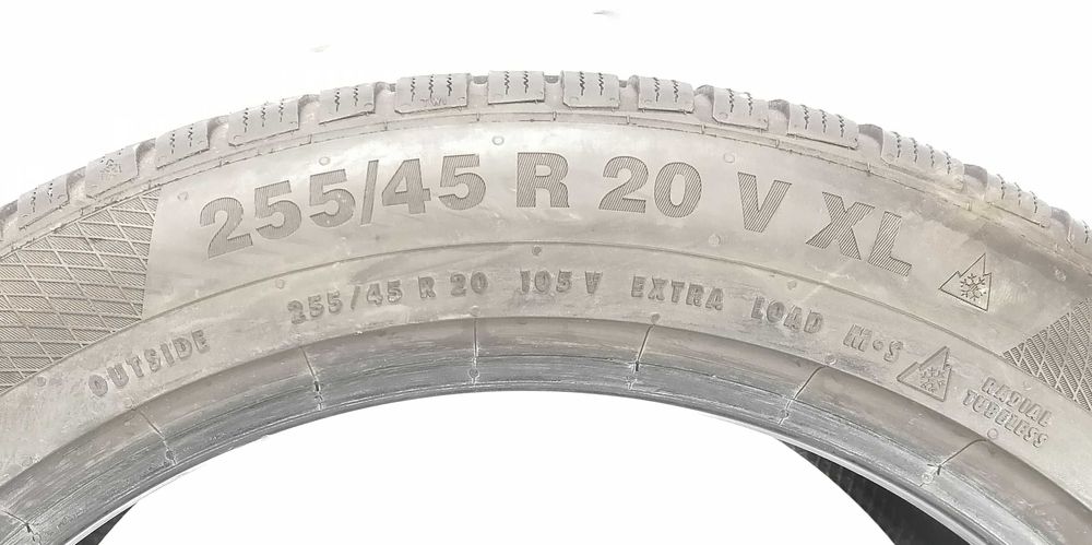 2x 255/45 R20 Continental TS850p opony zimowe 6 mm / kurier montaż