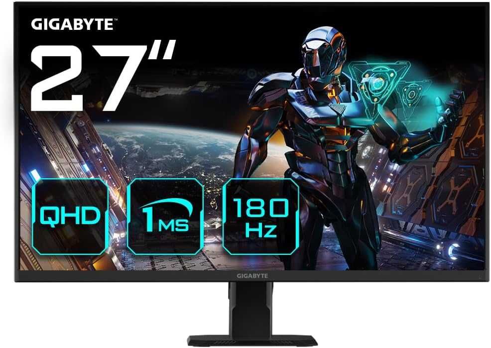 Monitor Gigabyte QHD(2 de 27", 2560 x 1440, 180Hz, 1 ms, IPS, Freesync