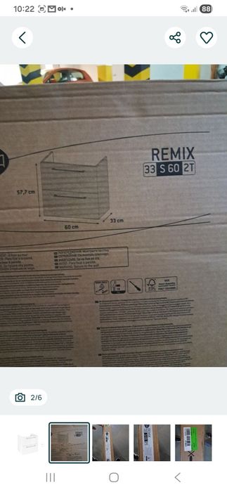Szafka Remix 60 pod umywalkę