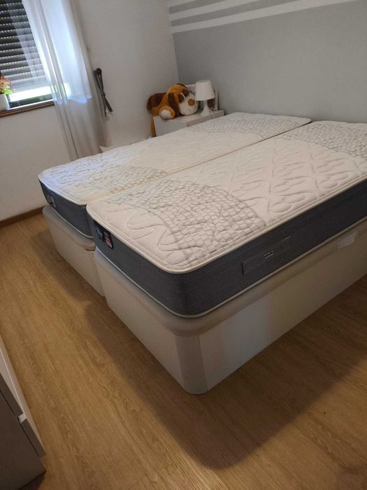 Cama solteiro com arrumação