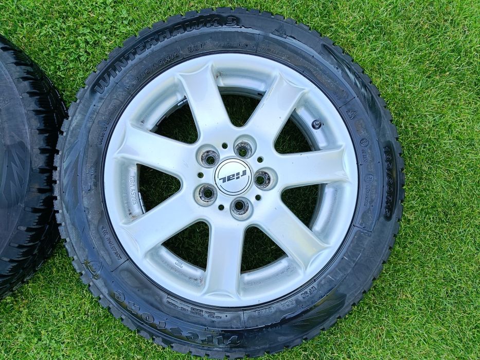 Felgi Rial 15' 5x100 + opony zimowe 6mm