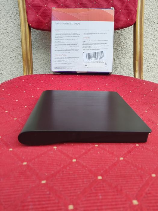 Nagrywarka DVD CD zewnętrzna przenośna napęd optyczny USB kieszeń czarna  do komputera PC Laptopa