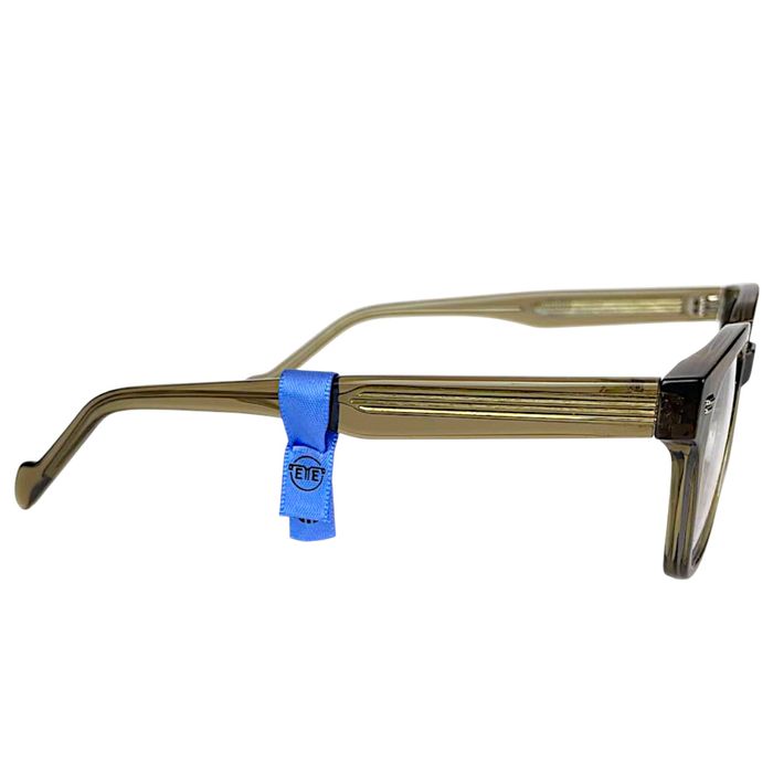 Okulary zerówki do komputera ETE nerdy TR90 oliwkowe Blue Light