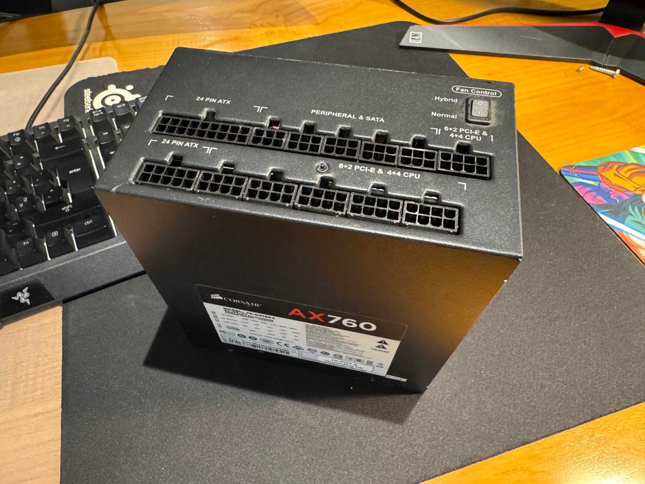 Fonte de Alimentação Corsair AX760 – 760W (Usada)