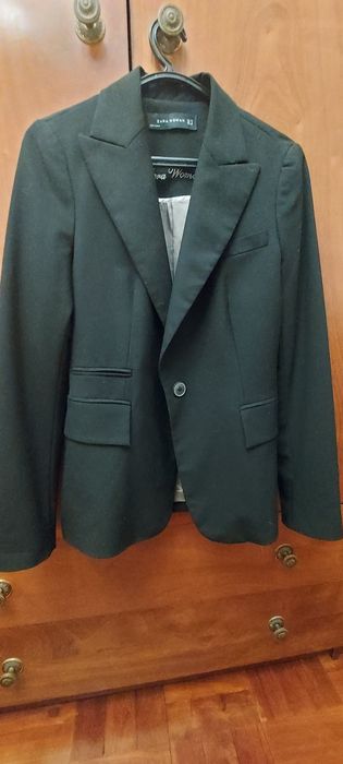 Casaco Preto Senhora Zara