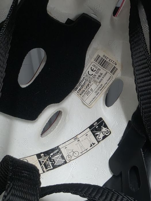 Capacete vermelho crianca Decathlon