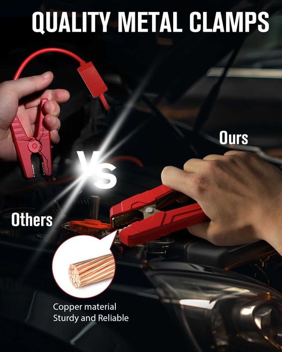 Jump Starter 4000A todos Veículos os gás, motor diesel 12V Lithium