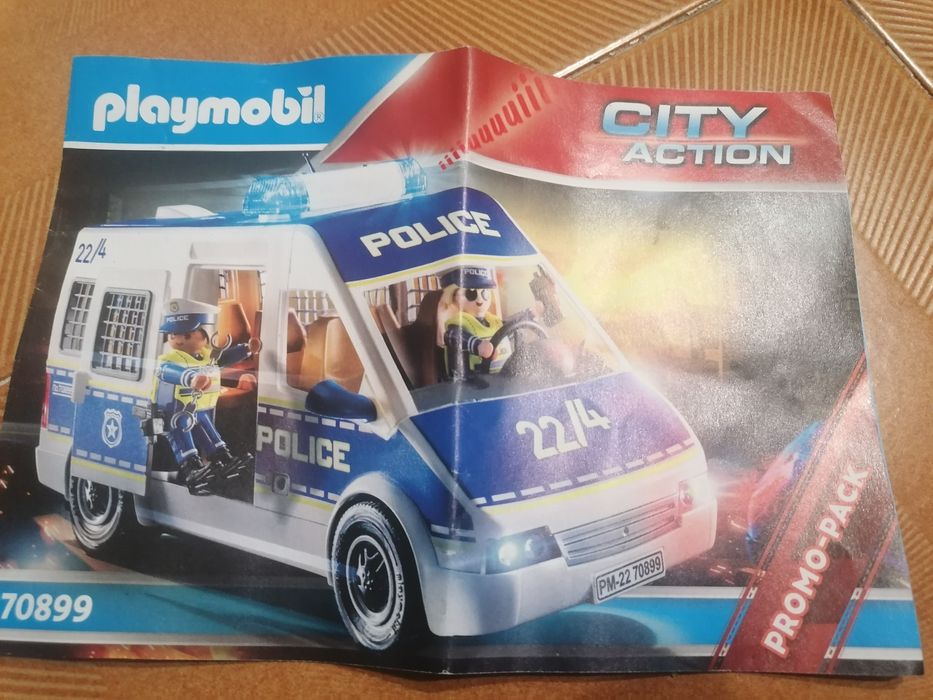 Carro polícia playmobil com luz e som