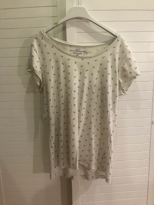 Koszulka w kotwice XL h&m