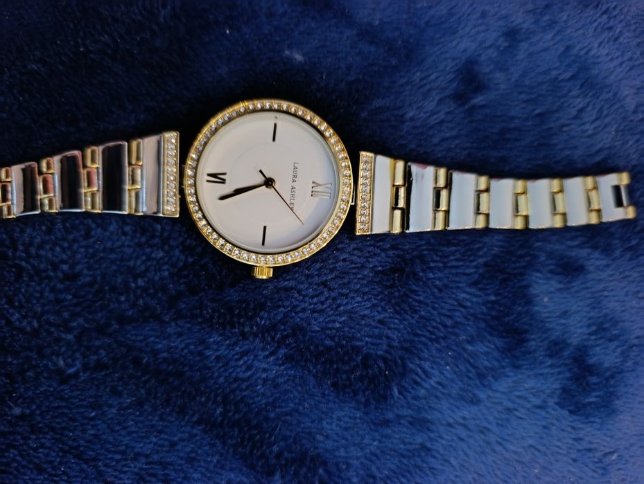 Zegarek damski Laura Ashley srebro zloty nowy cena 335 pln