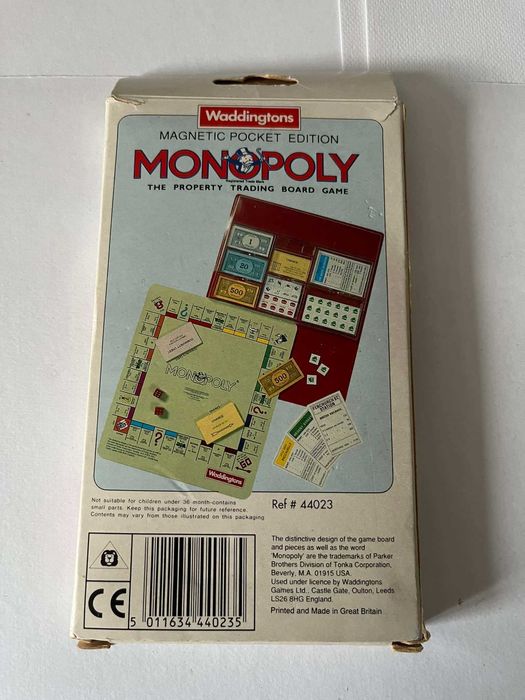 Monopoly Waddingtons gra podróżna magnetyczna