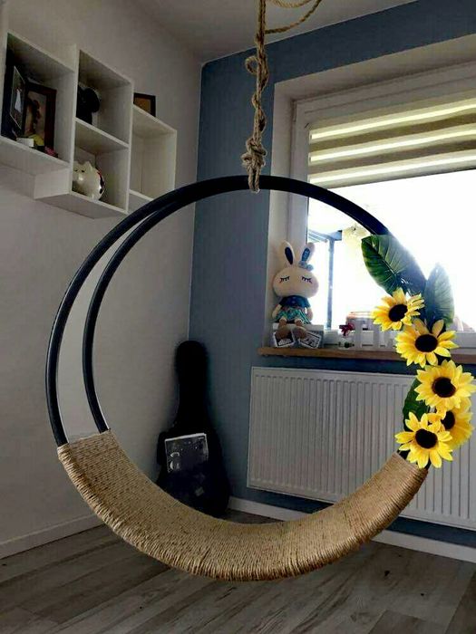 Huśtawka domowa, na taras, do studia, salonu urody, ozdoba, dekoracja