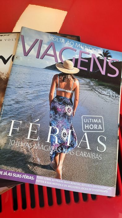 Lote de 6 revistas volta ao mundo viajens