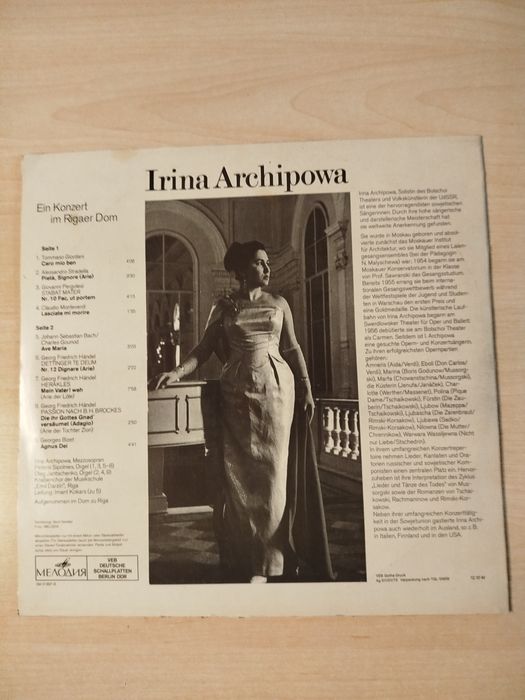 Koncert im rigaer dom Irina Archipowa płyta winylowa