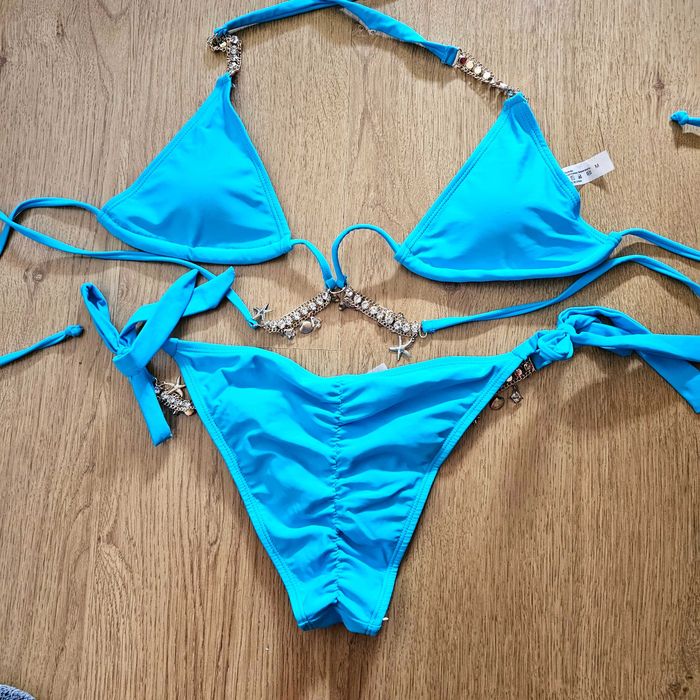 Conjunto Biquíni Simples Azul - Novo