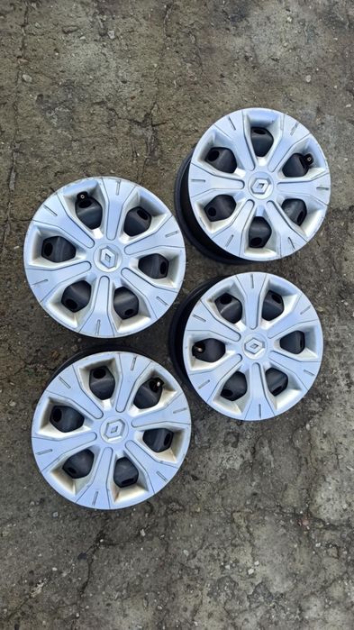 Felgi stalowe + kolpaki 6.5x 15 Renault Kangoo III Scenic 5x114.3 ET43