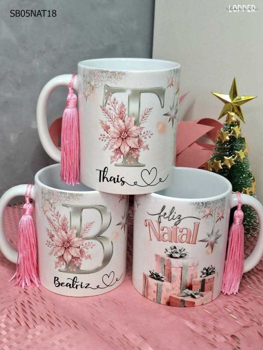 Caneças estampadas Personalizadas para o Natal