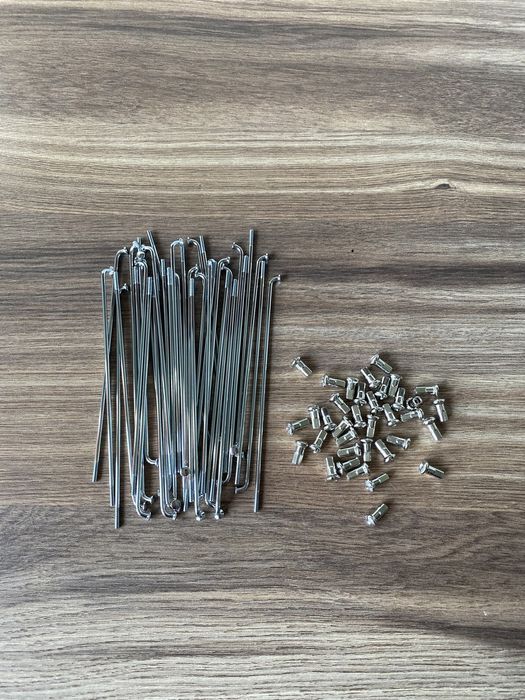 NOWY komplet CHROMOWANYCH szprych szprychy WSK 125 WSK 175