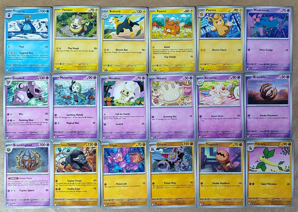 Oryginalne karty Pokemon Mega Evolution Phantasmal Flames - 72 sztuki