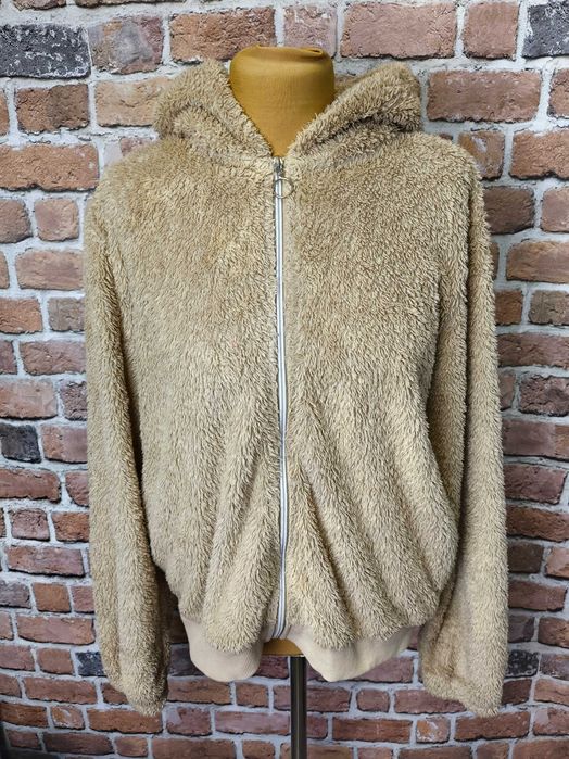 Pluszowa ciepła bluza polar z kapturem 170-176