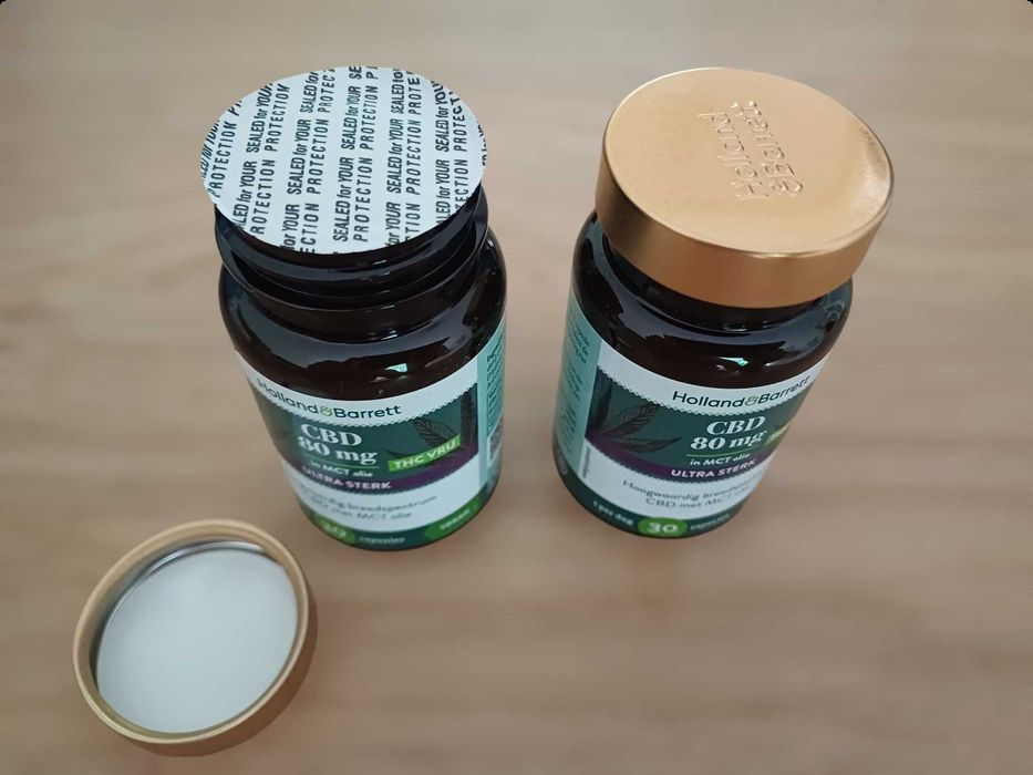 Holland & Barrett CBD 80mg MCT Ultra Sterk 30 Caps