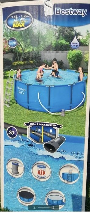 Basen 366x122 z drabinką WYSYŁKA