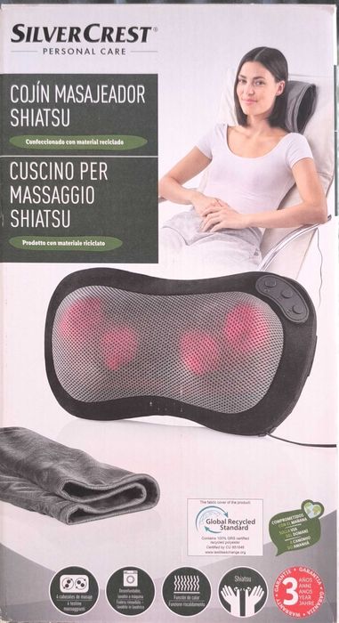 Almofada de Massagem Shiatsu SilverCrest (com aquecimento)