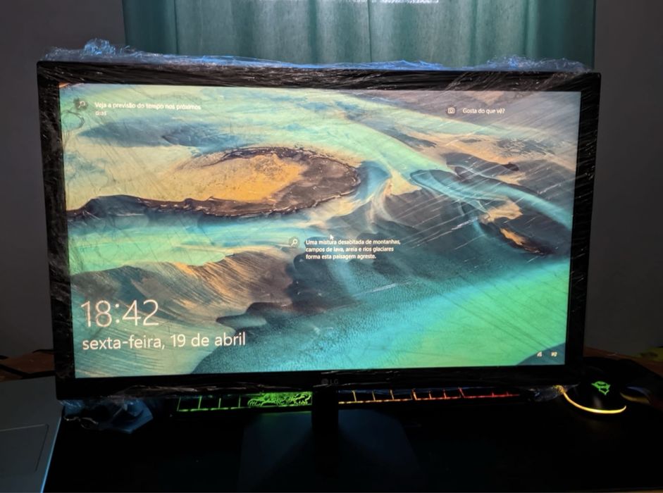 Monitor LG pronto a enviar