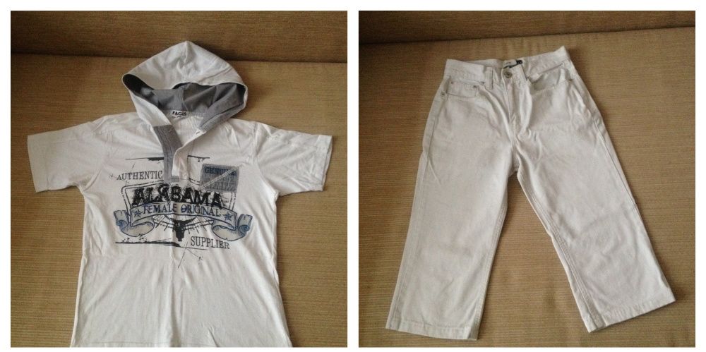 Футболка, бриджи 10-13 лет